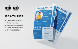 Resume and CV Template Design 025