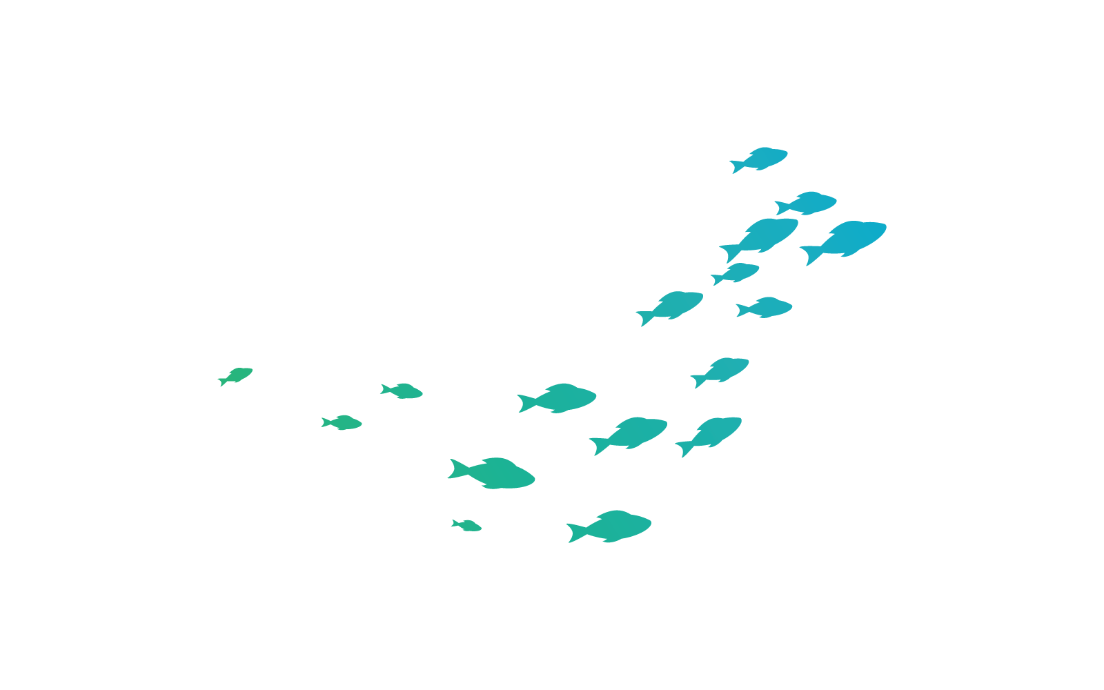 Vis achtergrond vector ontwerpsjabloon