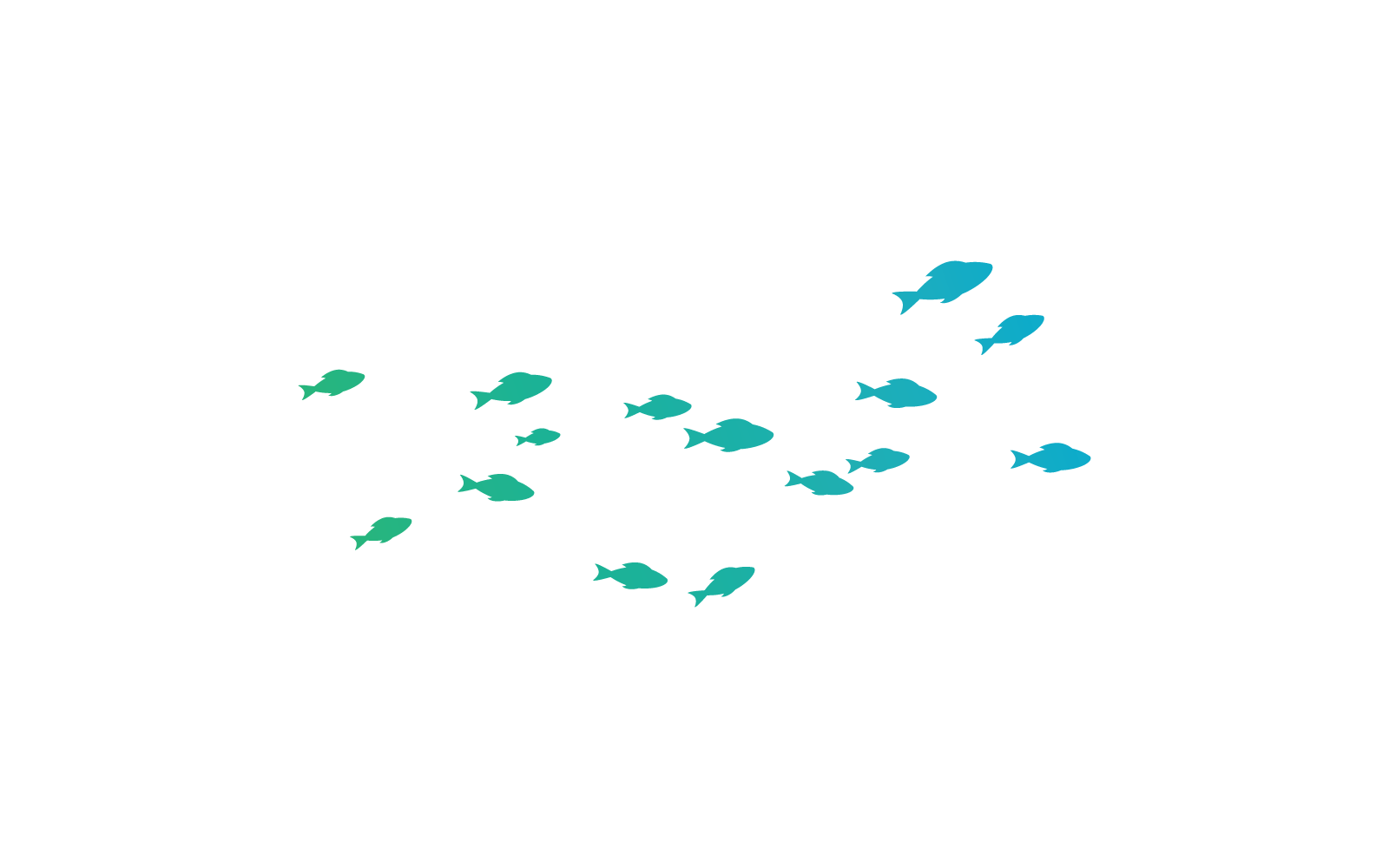 Vis achtergrond vector pictogram ontwerpsjabloon