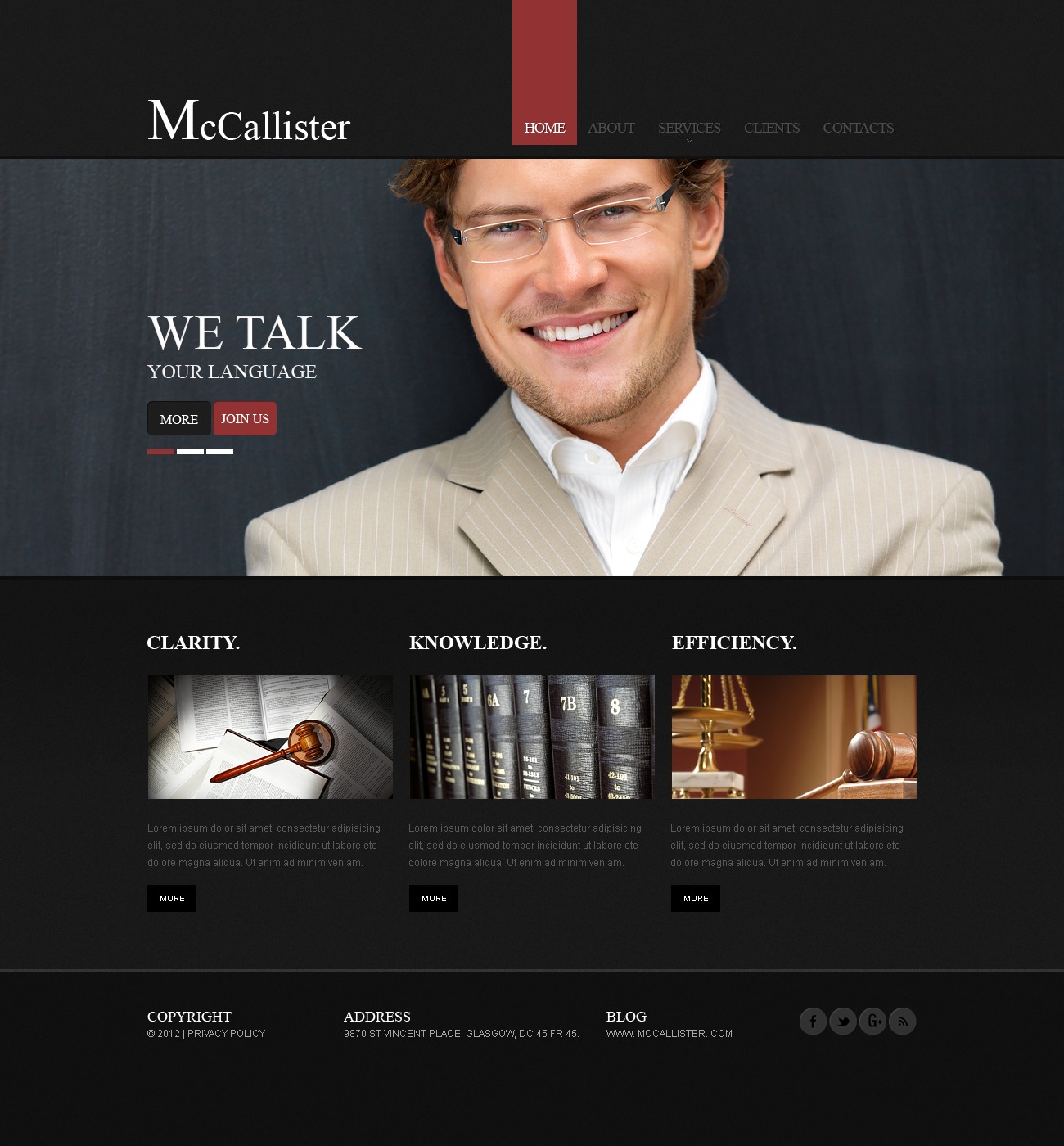 Attorney Website Template