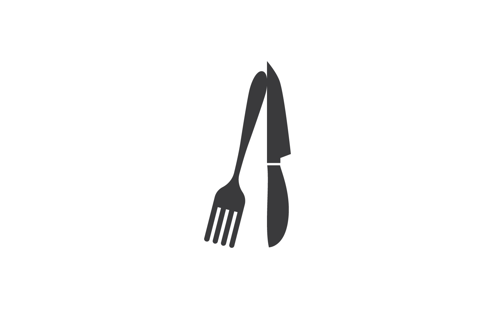 Fork and knife icon vector template
