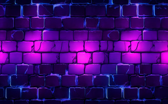 Neon wall background_neon brick wallbackground_brick wall with neon light effect_brick wall