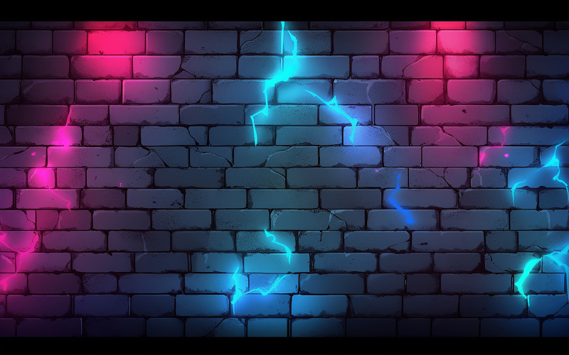 Neon wall background_neon stone wall background_neon brick wall_brick wall with neon action Background