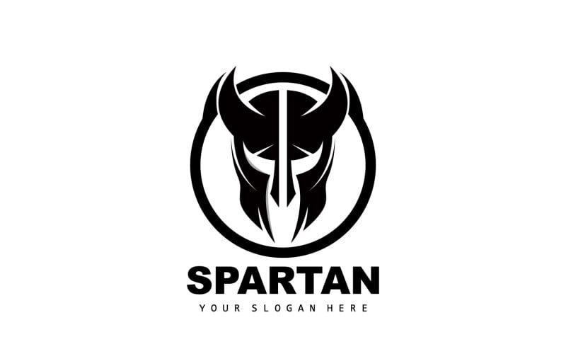 Spartan Logo Vector Silhouette Knight DesignV15 Logo Template