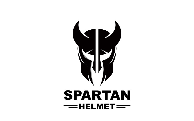 Spartan Logo Vector Silhouette Knight DesignV17 Logo Template