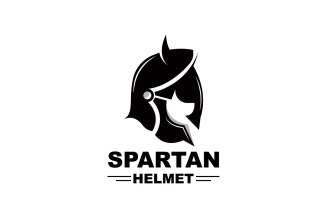 Spartan Logo Vector Silhouette Knight DesignV1