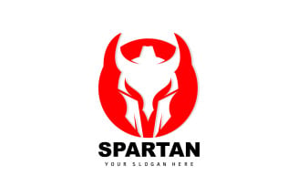 Spartan Logo Vector Silhouette Knight DesignV5