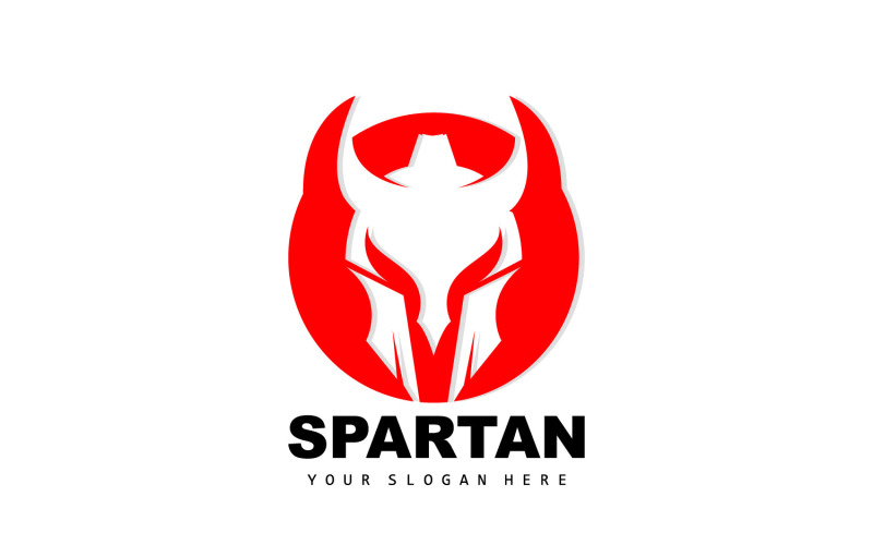 Spartan Logo Vector Silhouette Knight DesignV5 Logo Template