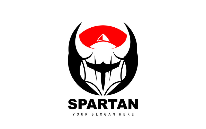 Spartan Logo Vector Silhouette Knight DesignV8 Logo Template