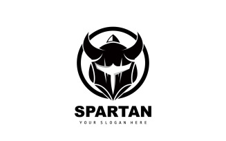 Spartan Logo Vector Silhouette Knight DesignV9