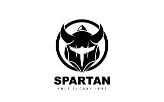Spartan Logo Vector Silhouette Knight DesignV9