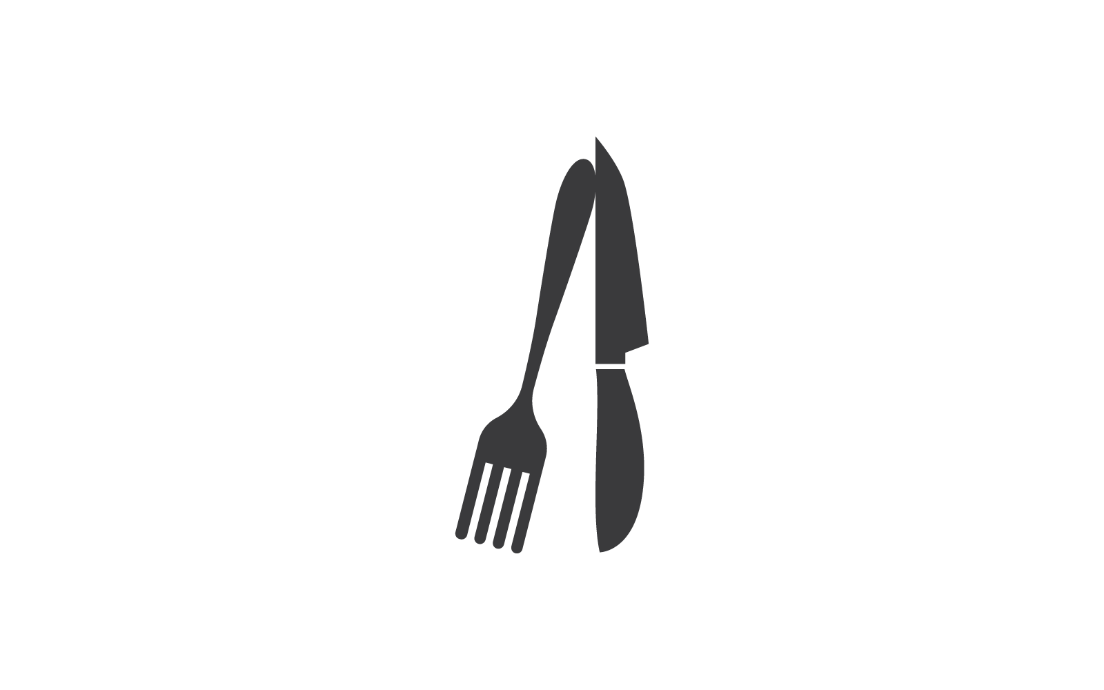 Vork en mes vector pictogrammalplaatje