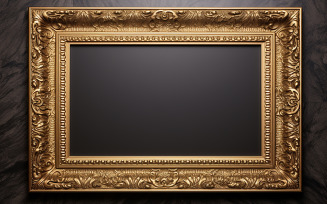 Blank gold frame_gold border frame