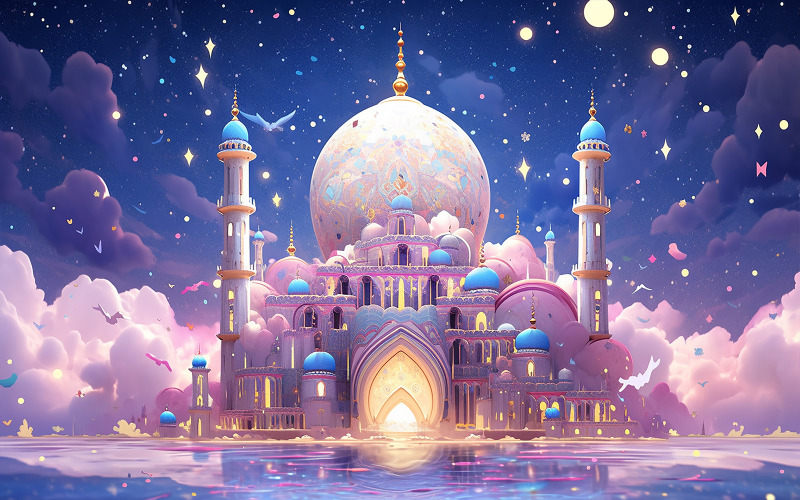 Luxury mosque background_luxury mosque background_premium mosque background_mosque design Background