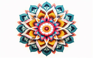 Premium mandala design_Colorful mandala background_flower mandala background_floral mandala