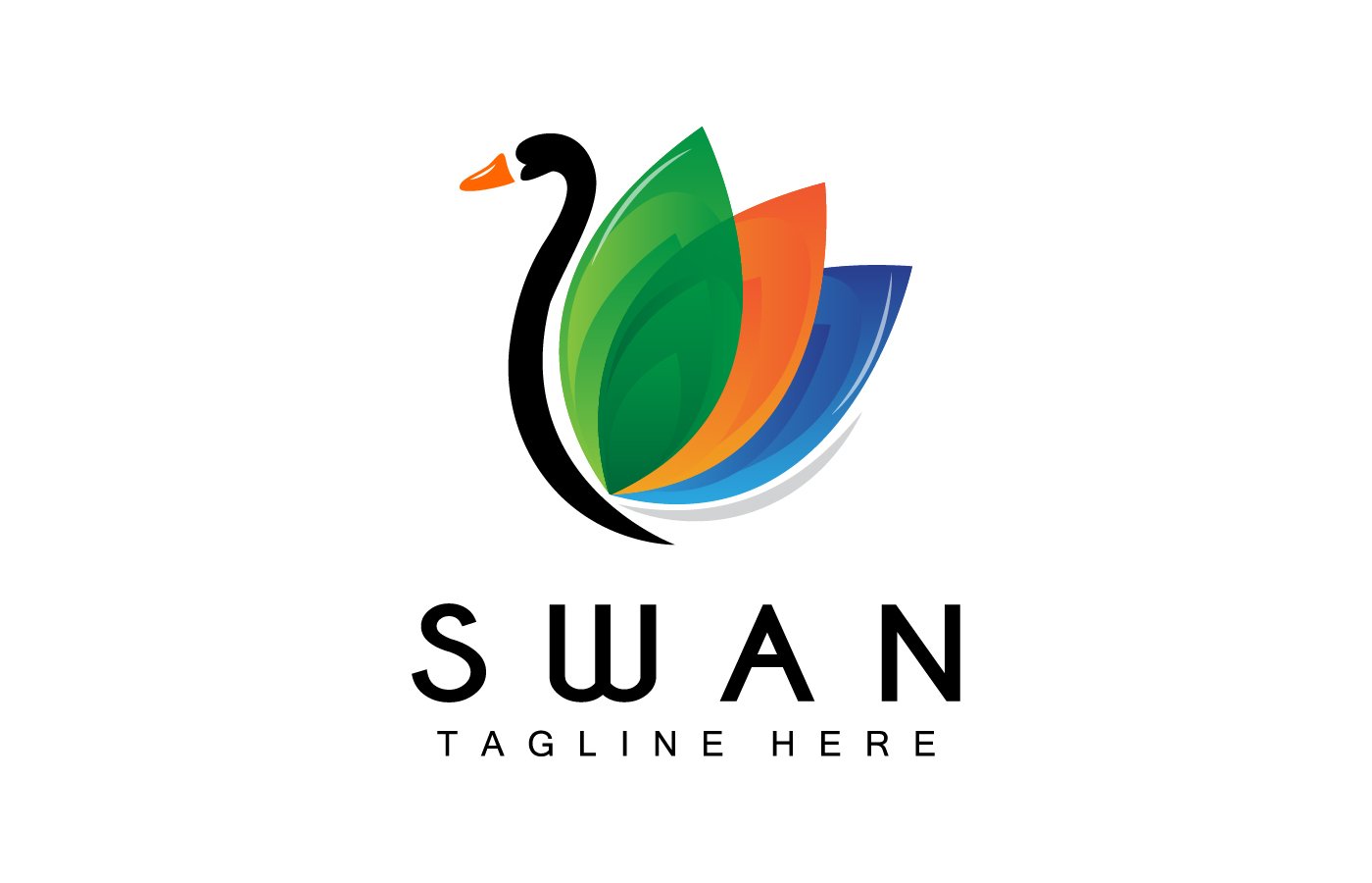 Template #405213 Swan Logo Webdesign Template - Logo template Preview