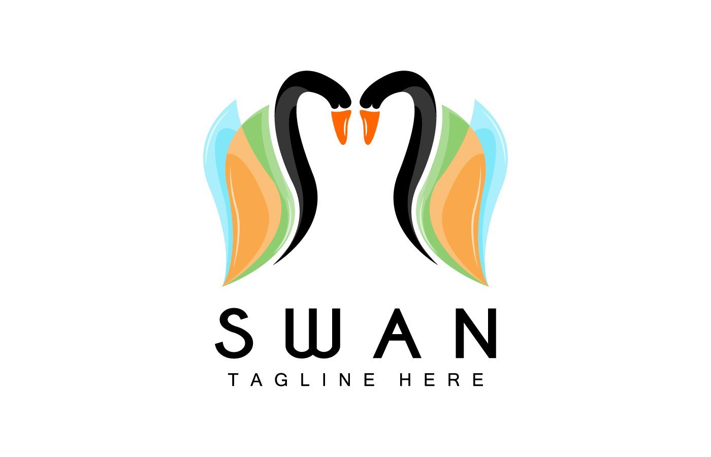 Template #405215 Swan Logo Webdesign Template - Logo template Preview