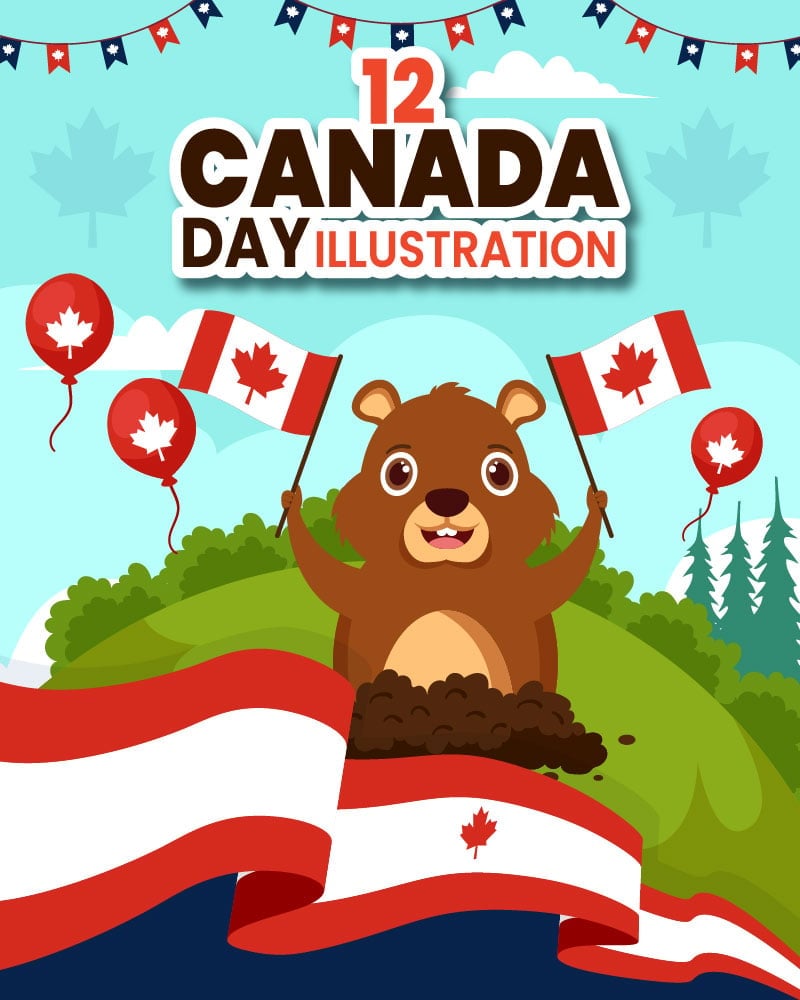 Kit Graphique #405296 Jour Canada Web Design - Logo template Preview