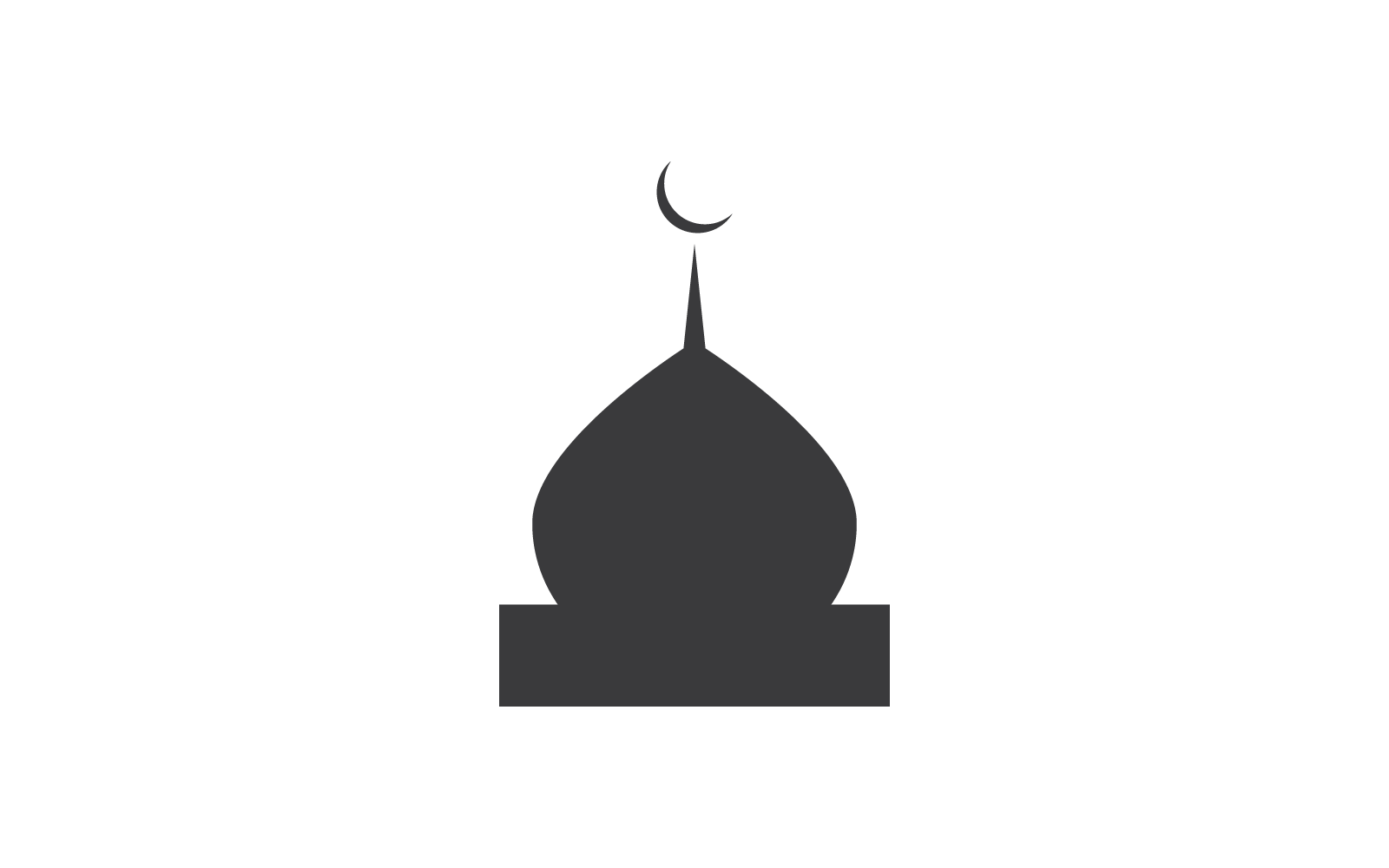 Islamische, Moschee, Ramadan-Kareem-Logo-Design-Vorlage
