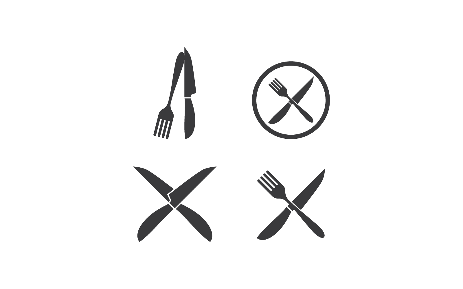 Messer-Design-Symbol-Vektor-Vorlage-Illustration