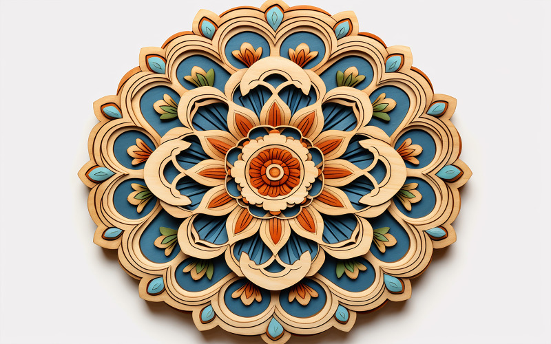Round mandala art_circle ornament background Background