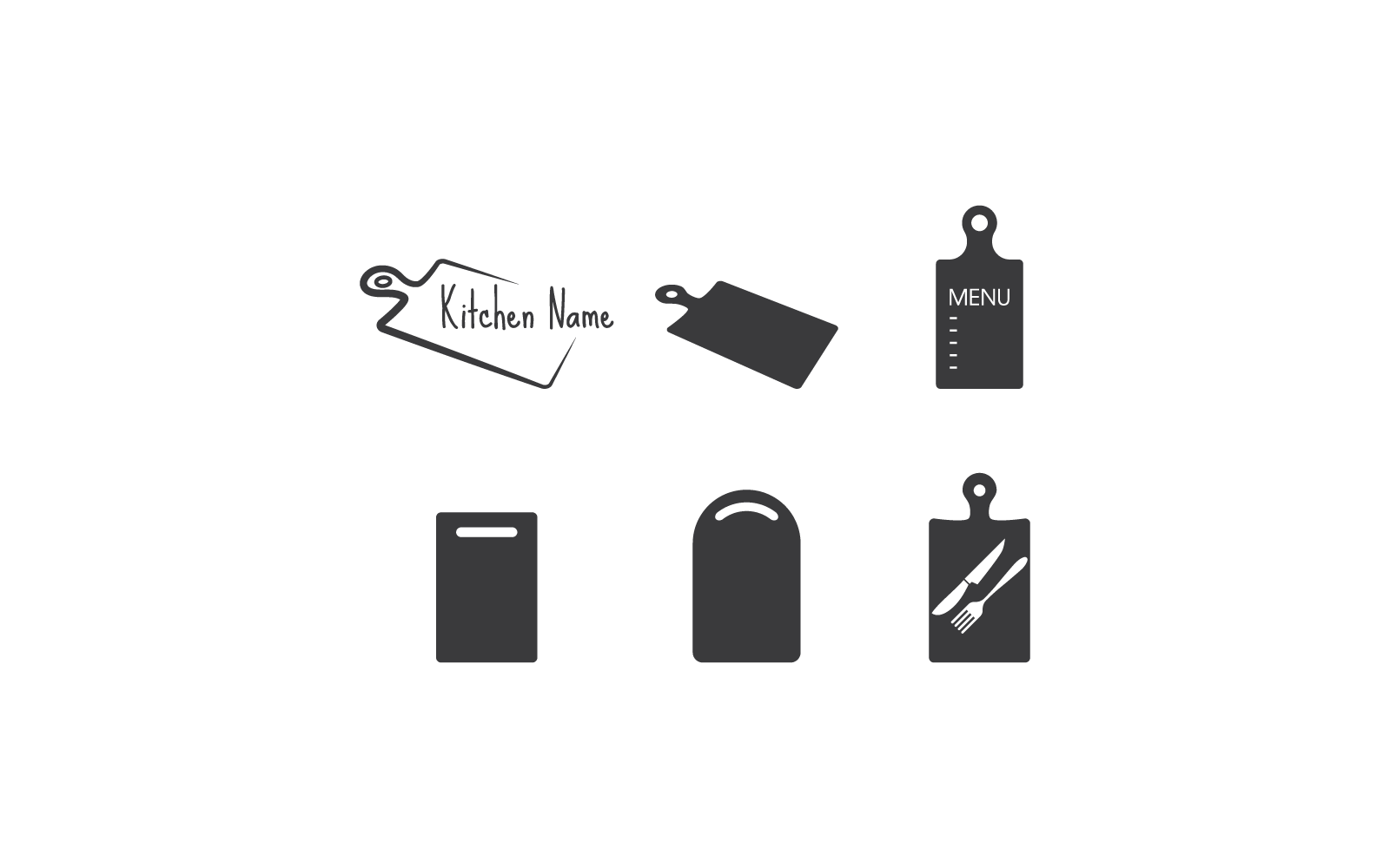 Snijplank illustratie vector sjabloon