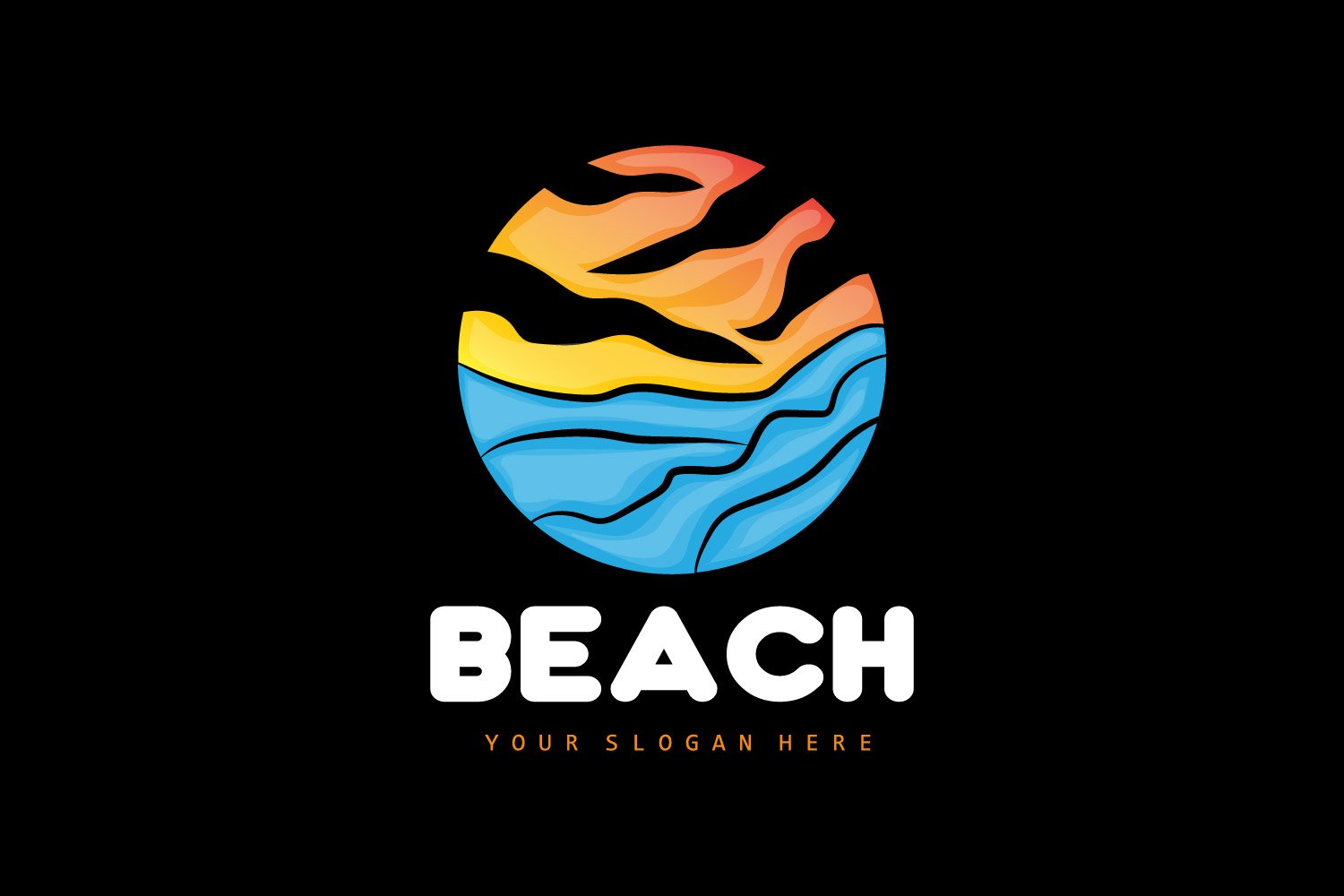 Template #405330 Sea Beach Webdesign Template - Logo template Preview