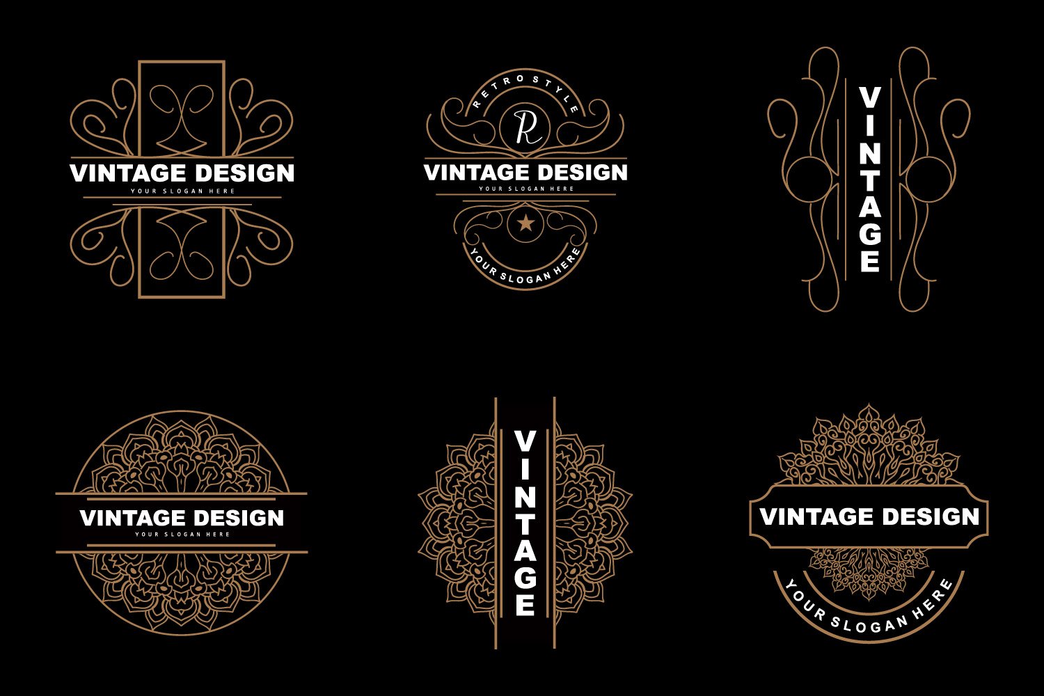 Kit Graphique #405368 Vecteur Mandala Divers Modles Web - Logo template Preview
