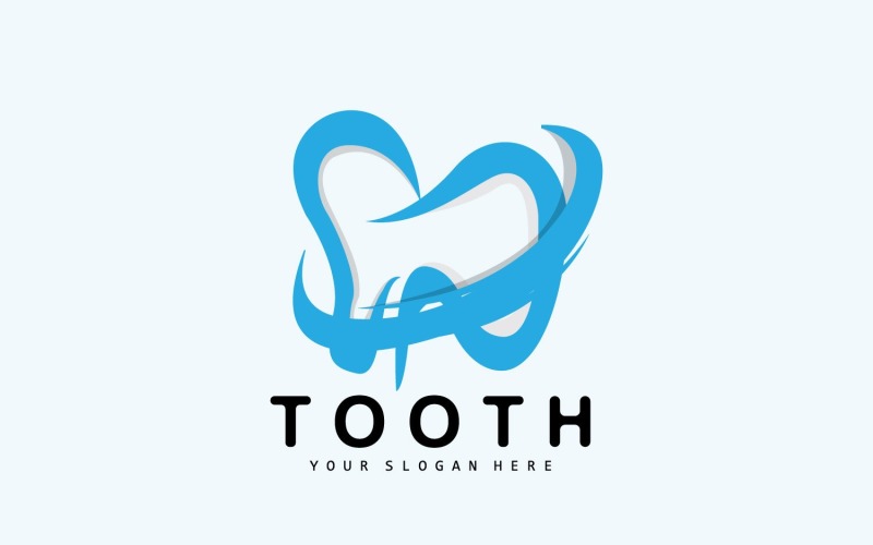Chef Tooth logo Dental Health VectorV11 Logo Template