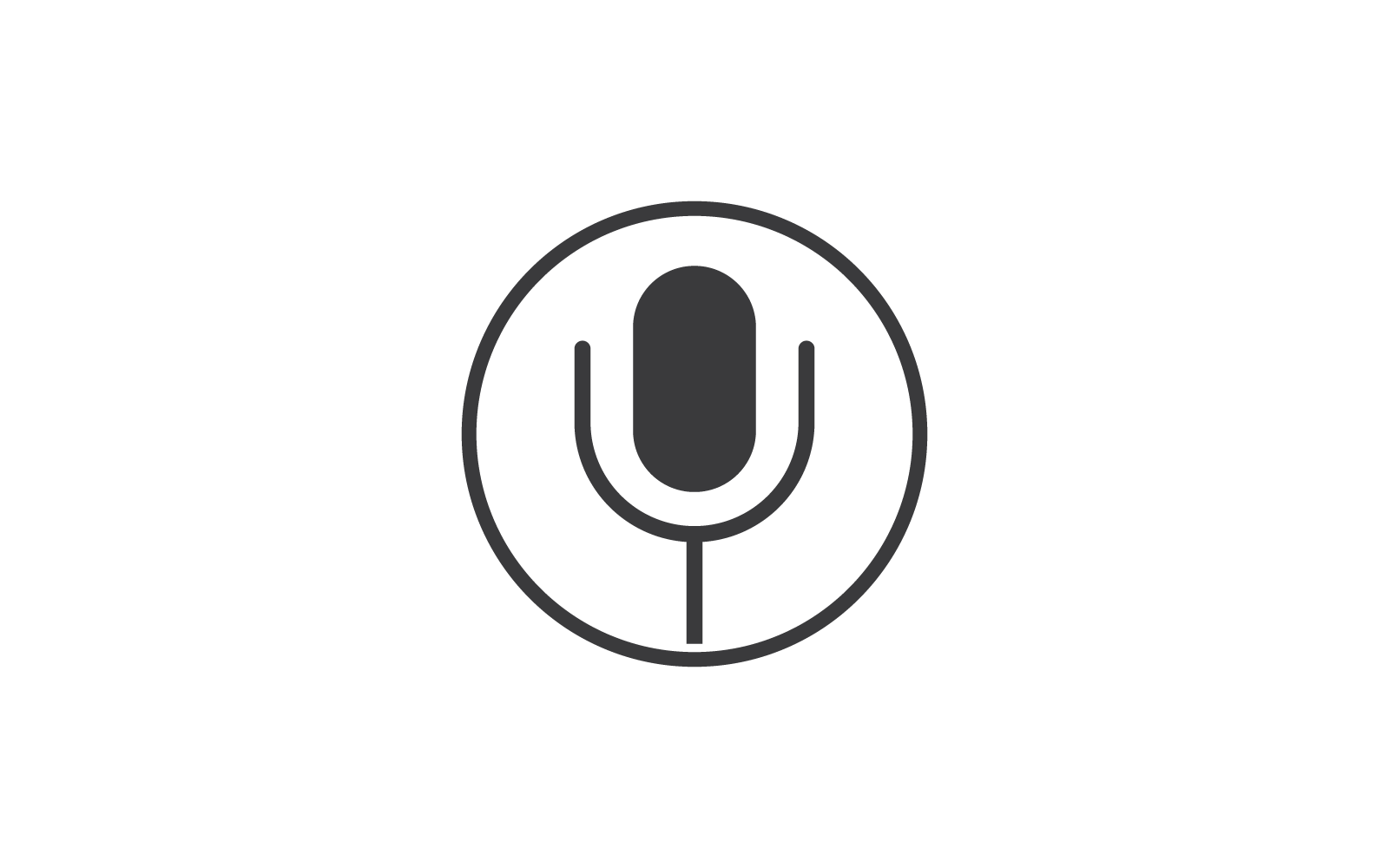 microphone icon vector illustration template