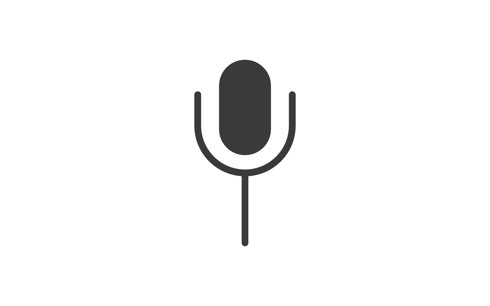 microphone icon vector template flat design Logo Template