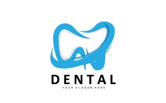 Tooth logo Dental Health VectorV12