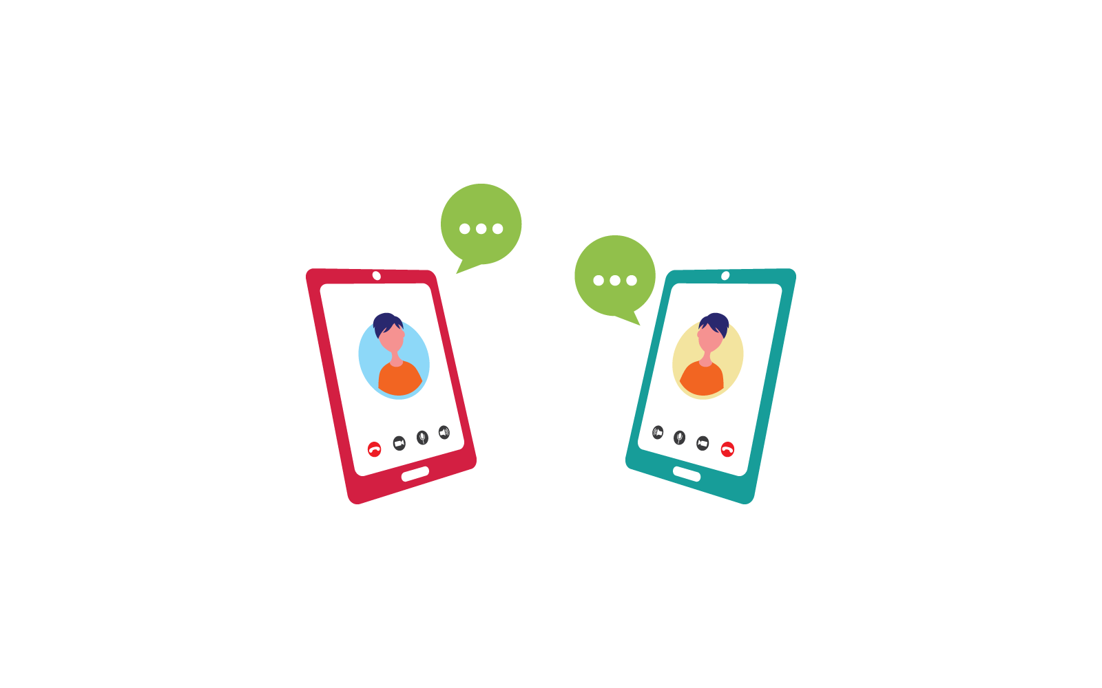 Videoconferenza con l&amp;#39;illustrazione del design del gruppo di persone di carattere