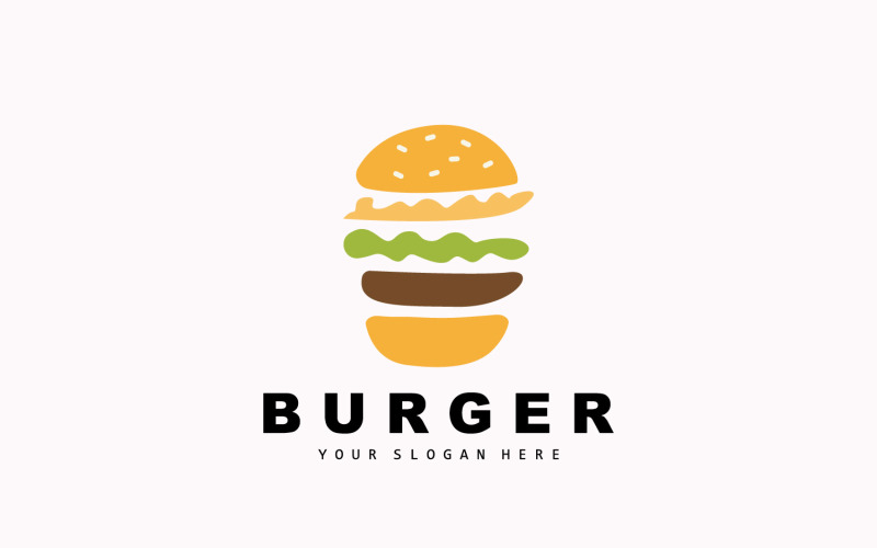 Burger Logo Fast Food Design VectorV10 Logo Template