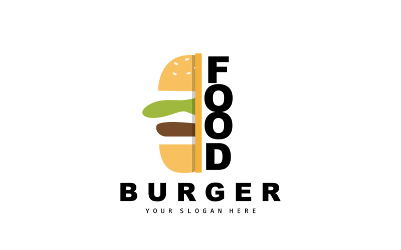 Burger Logo Fast Food Design VectorV5 Logo Template