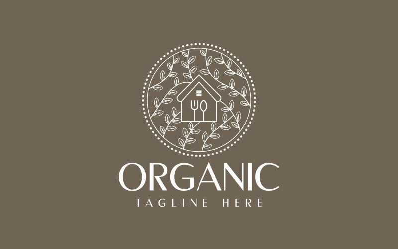 Organic Homemade Food Logo Design Logo Template