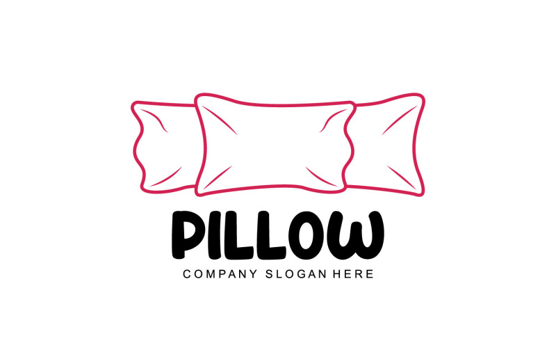 Pillow Logo Bed Design Template VectorV1 Logo Template