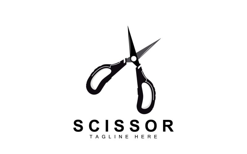 Scissors logo design vintage old simpleV16 Logo Template