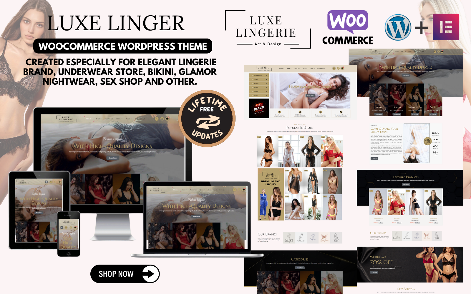 Luxe Linger - Elegant Lingerie Brand, Underwear Store, Bikini, Glamor Nightwear, Sex shop