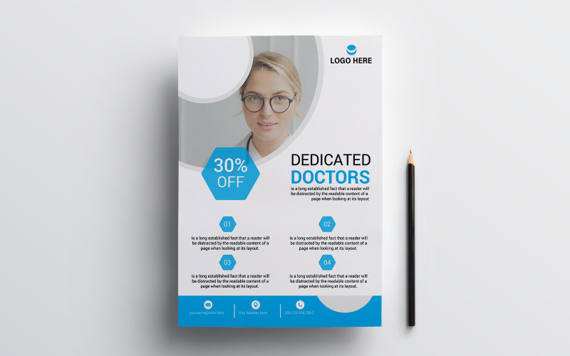 Doctor Flyer Design Template Corporate Identity