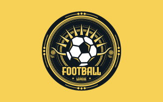 Football League Sports Logo Design Template