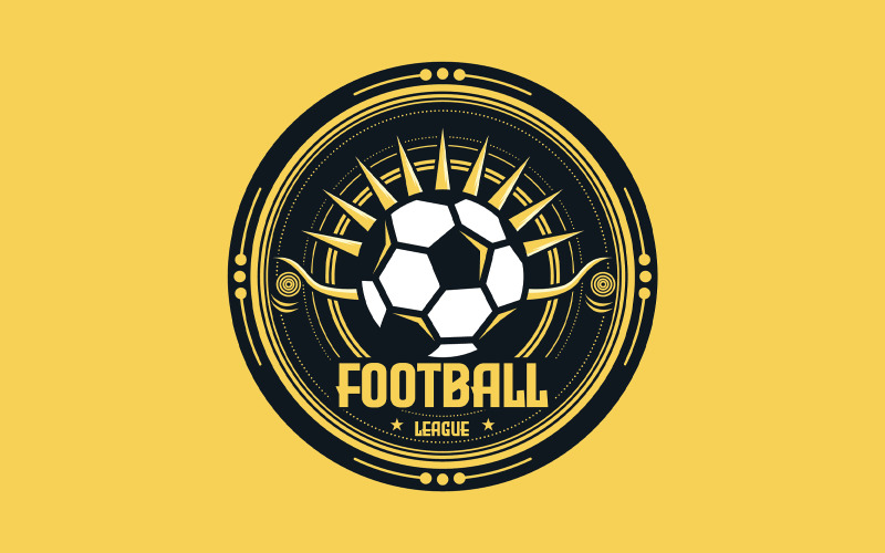 Football League Sports Logo Design Template Logo Template