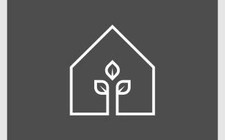 House Plant Natural Icon Logo