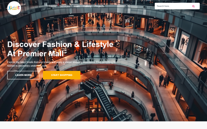 TishShoppingMallHTML - Shopping Mall HTML Template Landing Page Template