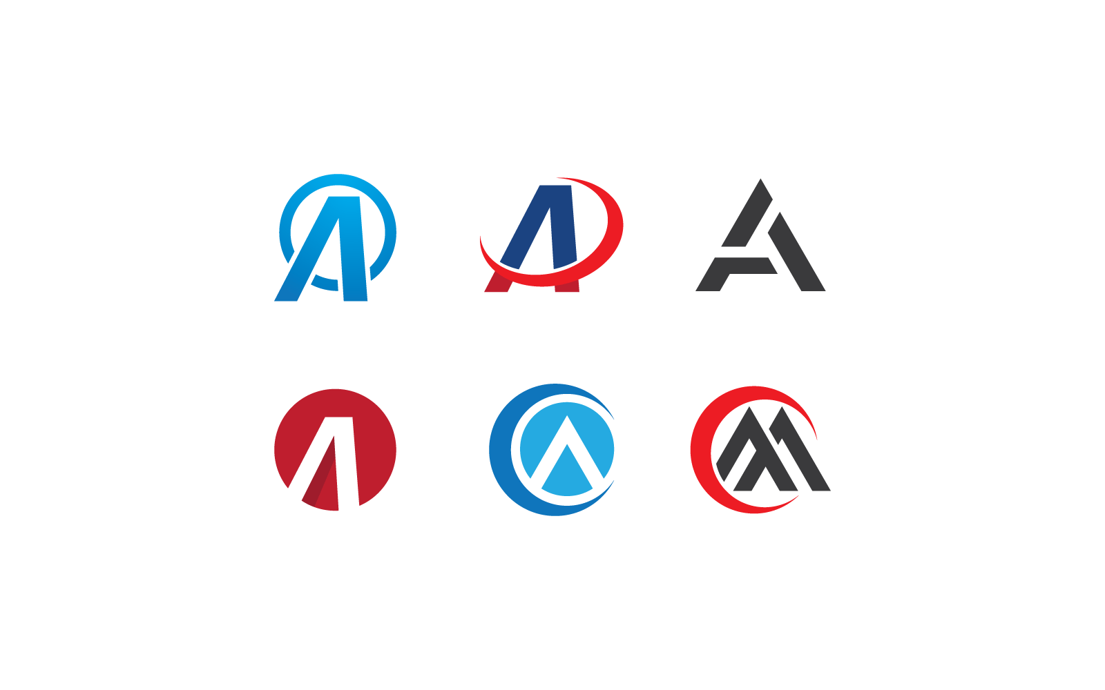 A design initial letter illustration logo template