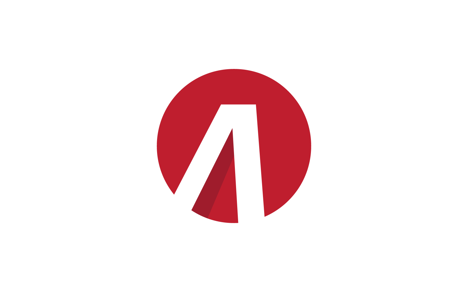 A initial design letter logo template