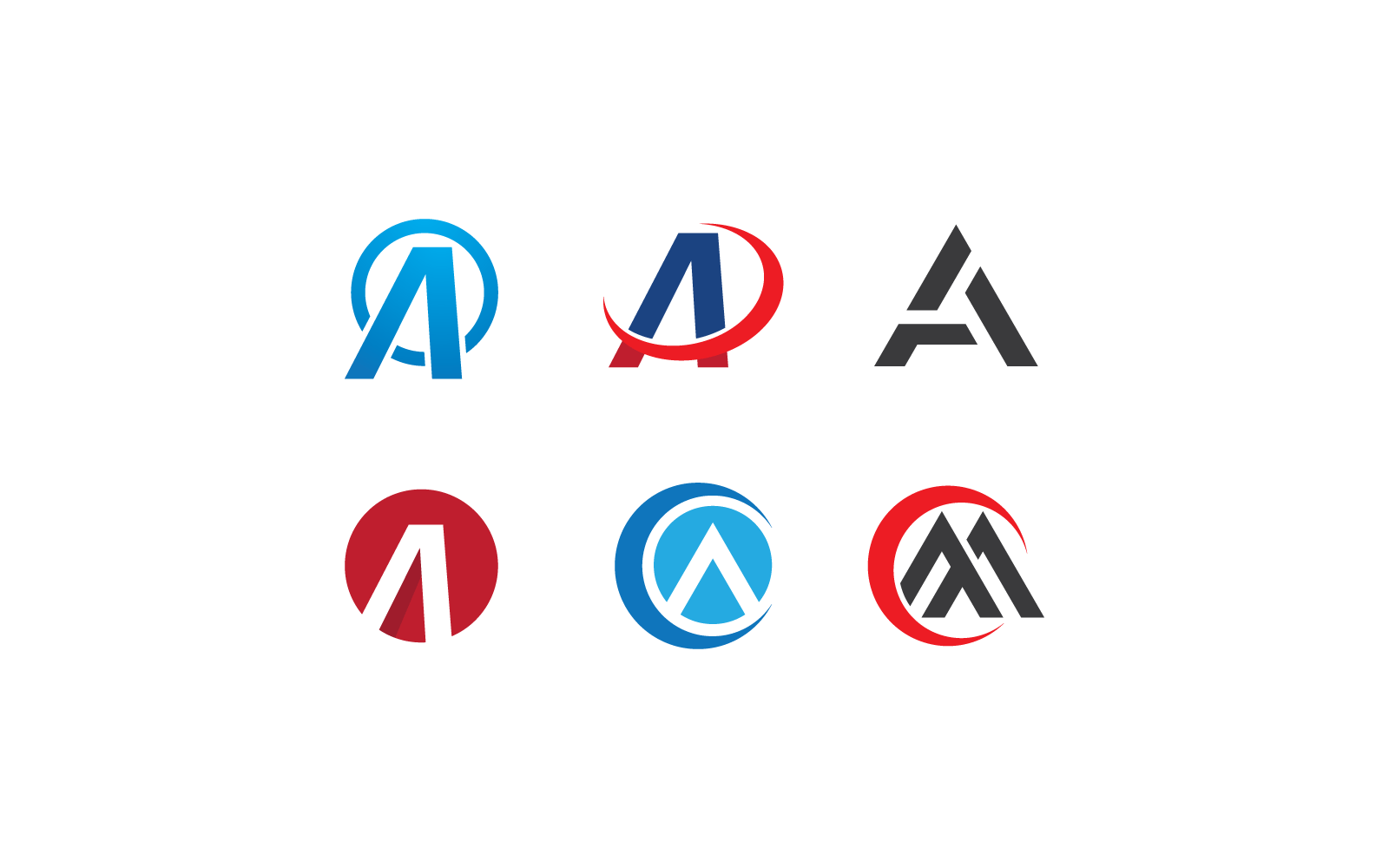 Bir tasarım ilk harf illüstrasyon logo şablonu