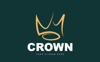 Crown logo design simple beautiful luxuryV4
