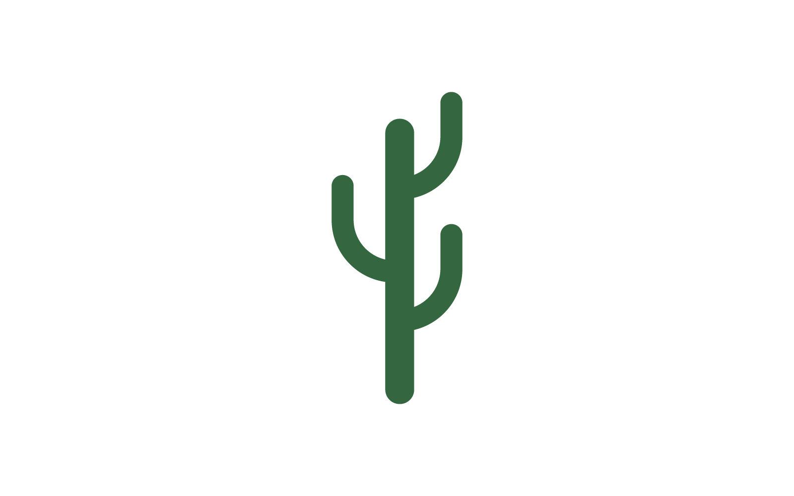 Diseño de cactus Logo icono plantilla vector ilustración