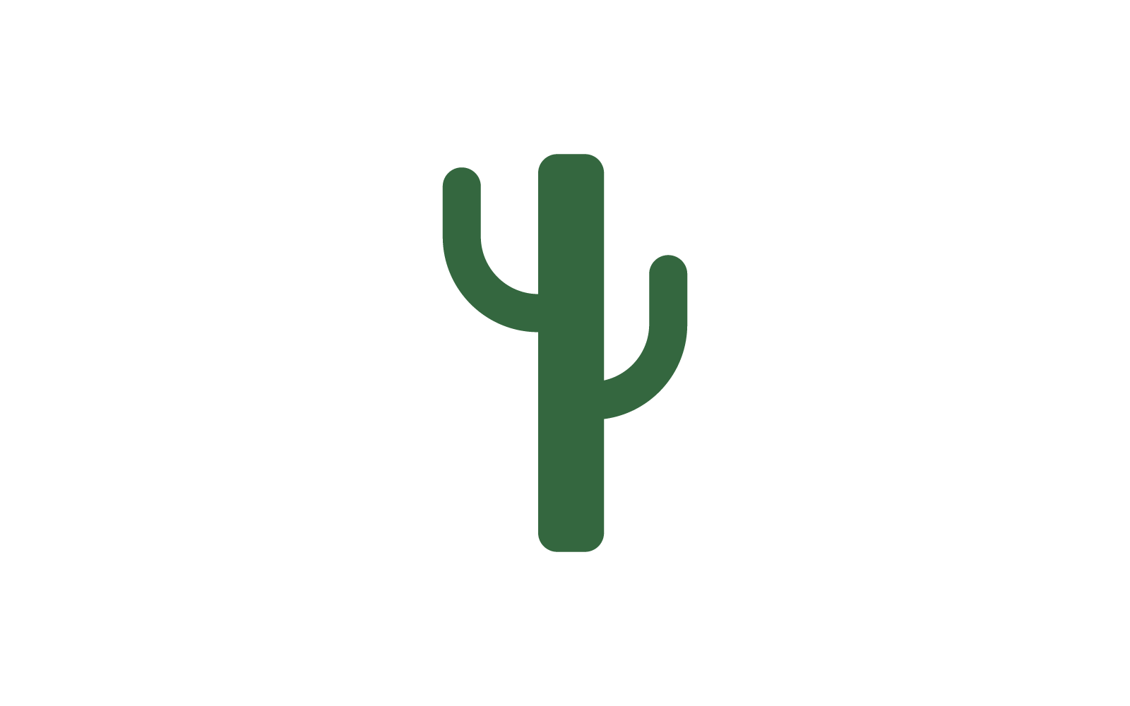 Diseño vectorial de plantilla de icono de logotipo de cactus